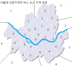 Bus Number Area of Seoul