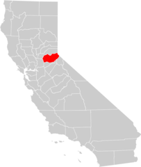 California County Map (el Dorado County Highlighted)