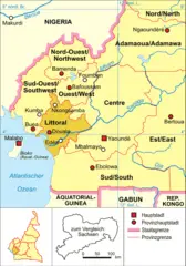 Cameroon Map Political Littoral