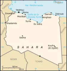 Carte Libye