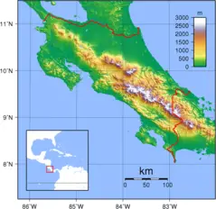 Costa Rica Topography