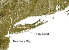 Fire Island Ny Usa Location Map