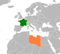 France Libya Locator