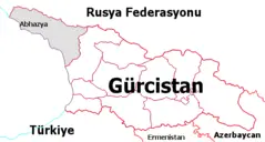 Georgia Abkhazeti Map (tr)