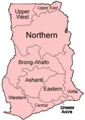 Ghana Regions Named