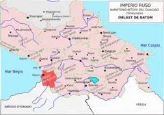 Gubernias Del Caucaso  Oblast De Batumi  Imperio Ruso