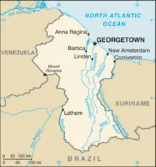 Guyana Cia Wfb Map