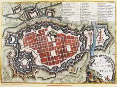 Historical City Map Turin (torino)