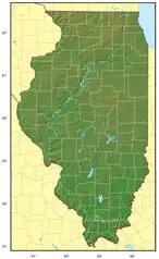Illinois Relief Map