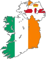 Ireland Flag Map