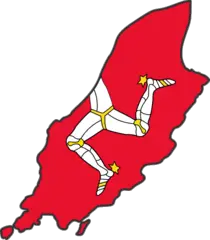 Isle of Man Flag Map