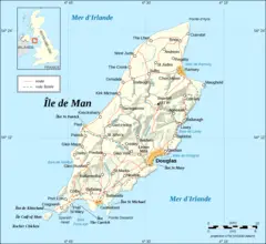 Isle of Man Map Fr