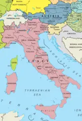 Italy And Austria Map
