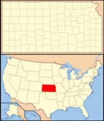 Kansas Locator Map With Us