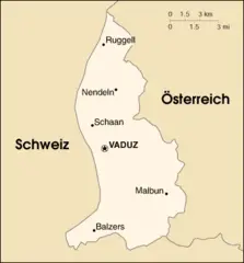 Liechtenstein Map German