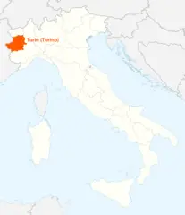 Location of Turin (torino)