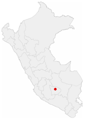 Location of the City of Abancay In Peru