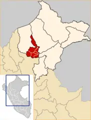 Location of the Province Alto Amazonas In Loreto