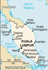 Malaysia Map Worldfactbook