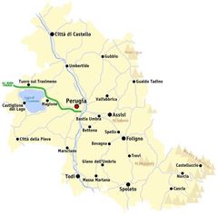 Map Perugia