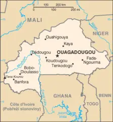 Map of Burkina Faso Cs