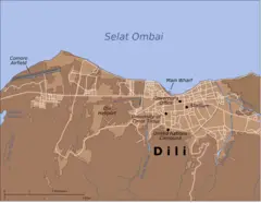 Map of Dili City Center
