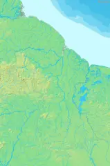 Map of Guyana Demis