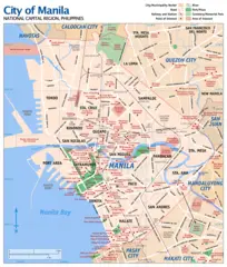 Map of Manila
