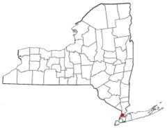 Map of New York Highlighting Bronx County