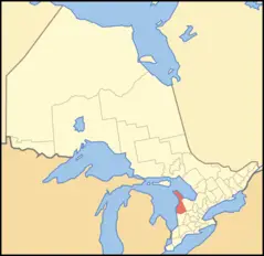 Map of Ontario Bruce