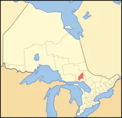 Map of Ontario Greater Sudbury