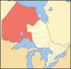 Map of Ontario Northwestern