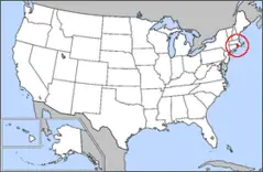 Map of Usa Highlighting Rhode Island