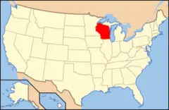 Map of Usa Wi