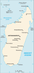 Mapa Madagaskaru