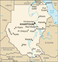 Mapa Sudanu