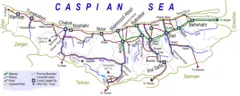 Mazandaran Road Map