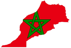 Morocco Flag Map 1