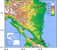Nicaragua Topography