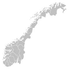 Norway Counties Blank