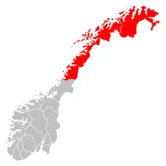 Norway Regions Nord Norge Position