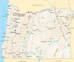 Oregon Reference Map