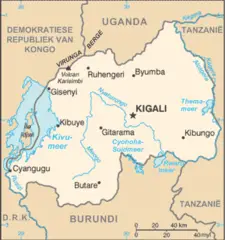 Rwandakaart