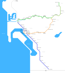 San Diego Metro Map