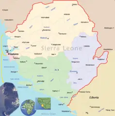 Sierra Leone Political Map