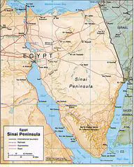 Sinai Peninsula Map