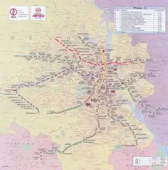 Subway (metro) Map Delhi