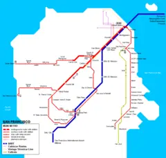 Subway Map of San Francisco