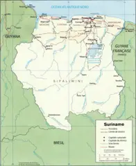 Surinam Map Fr
