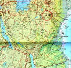 Tanzania Detailed Map